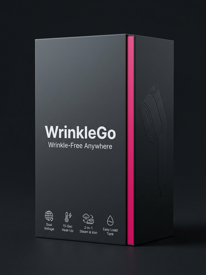 WrinkleGo™ Portable Clothing Iron Steamer