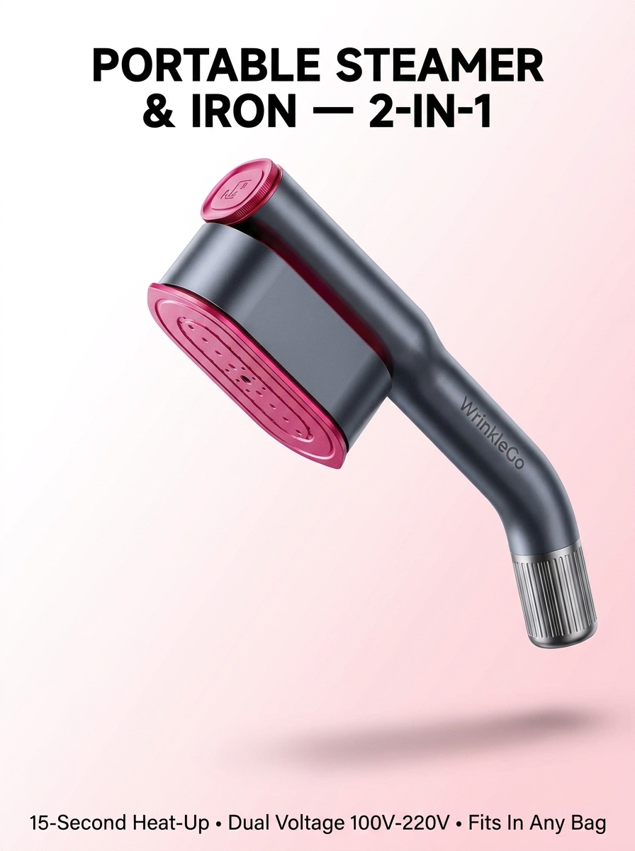 WrinkleGo™ Portable Clothing Iron Steamer